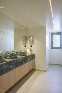 Oak On Plywood & Ceramic Marble Like Slab