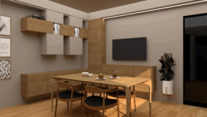 Oak & Laquered Glyfada - Image 3