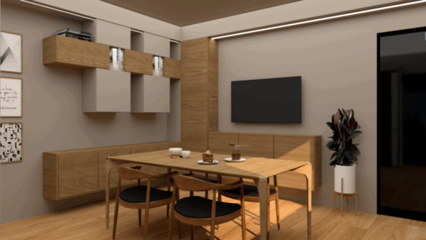 Oak & Laquered Glyfada - Image 3
