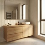 Natural Oak Bathroom Vanity