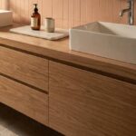 Natural Oak Long Vanity - Image 3
