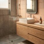 Natural Oak Long Vanity - Image 2