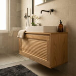 Slatted Plywood on Oak