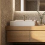 Oak Double Sink Vanity - Image 2