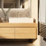 Oak Double Sink Vanity - Image 3