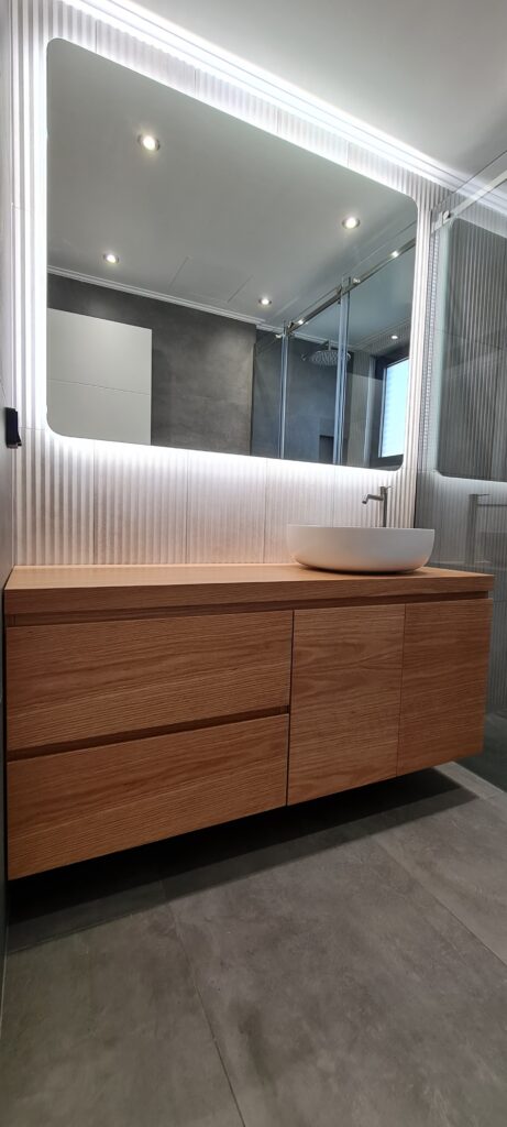 Natural Oak Bathroom Vanity