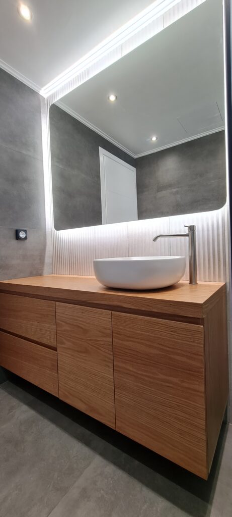 Natural Oak Bathroom Vanity - Image 4