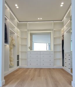 Elegant White Dressing Room