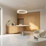 Circles & Stripes Reception Desk