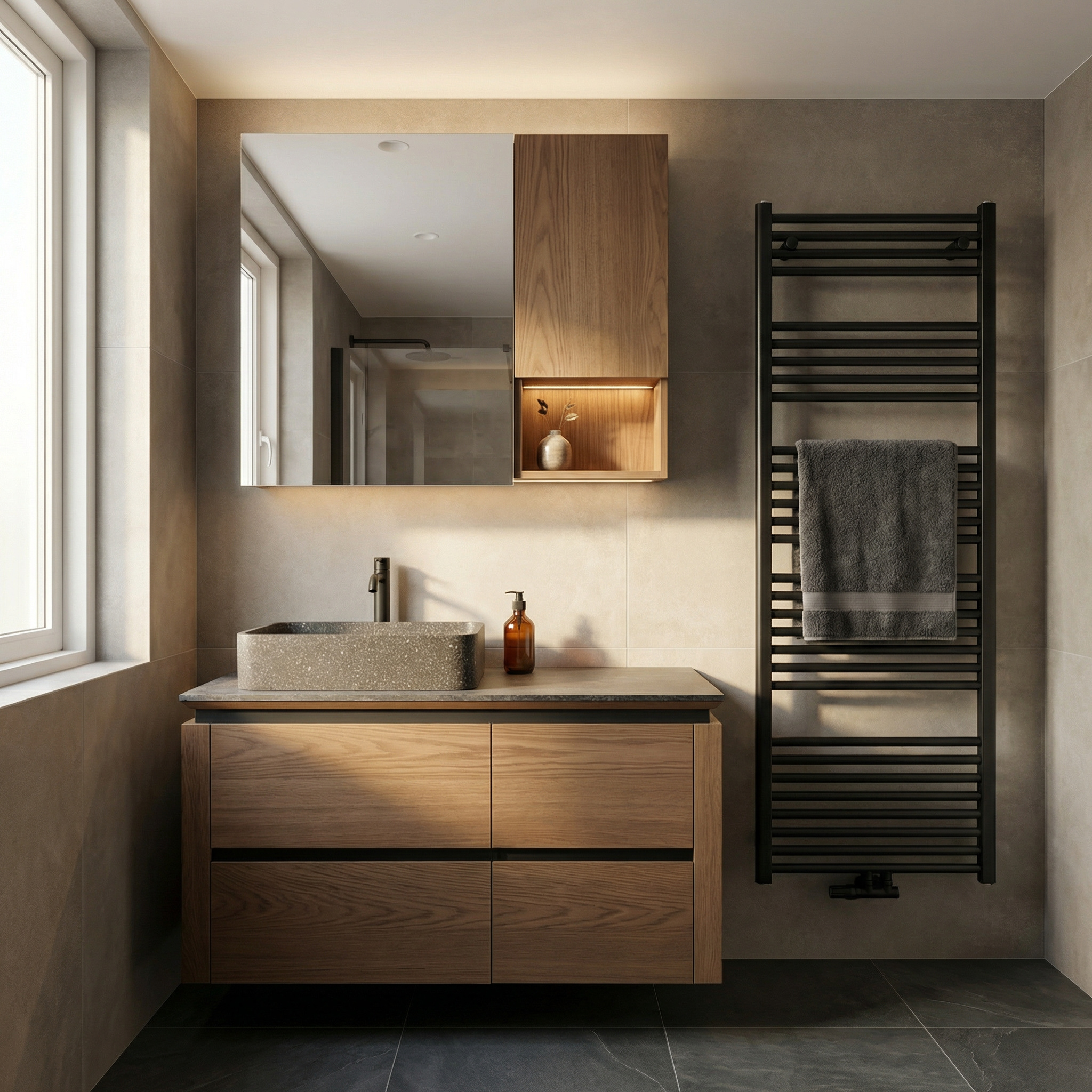 Fhkunp3oawvTkVKXs1sx6_RhH9121Y_00001 The Sculpted Stone & Wood Vanity - Image 1