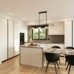 The Mono-Isle White Kitchen