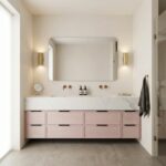 Rose-Ash Elegant Double Vanity