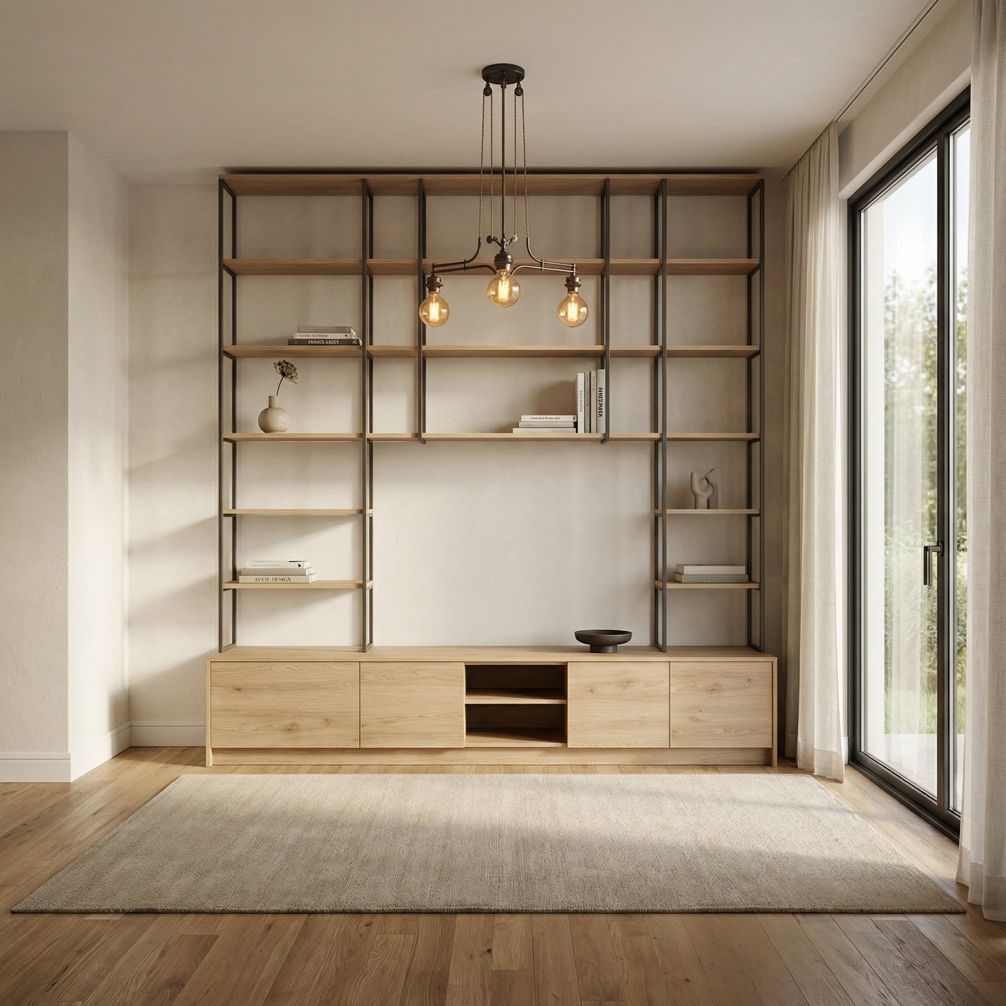 QCOgh-HrCd60x89On-U6z_LzBIt541_00001 The Oak Scaffold Bookcase - Image 1