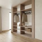 The Reeded Glass Partition Open Closet