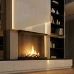 The Obsidian Hearth Fireplace Unit