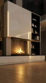 The Obsidian Hearth Fireplace Unit