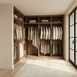 L-Shaped Open Wardrobe