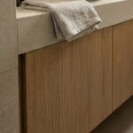 Open Cubby Wood & Stone-Look Vanity - Image 2