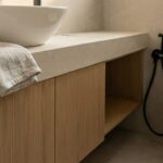 Open Cubby Wood & Stone-Look Vanity - Image 3
