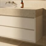 Limestone & Ivory Floating Vanity - Image 2
