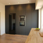 The Horizon Oak & Matte Black Credenza Kitchen - Image 2