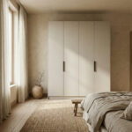 Elegant Storage Wardrobe – Soft Ecru